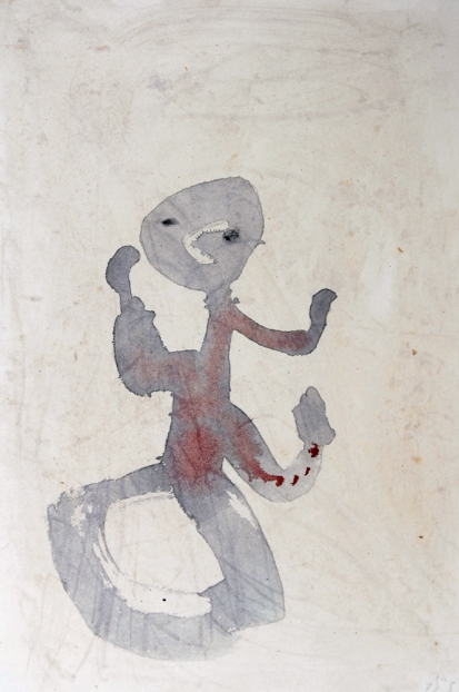 untitled, 2000; Aquarell, Bleistift auf Papier / watercolor, pencil on paper, 25,6 x 17,3 cm