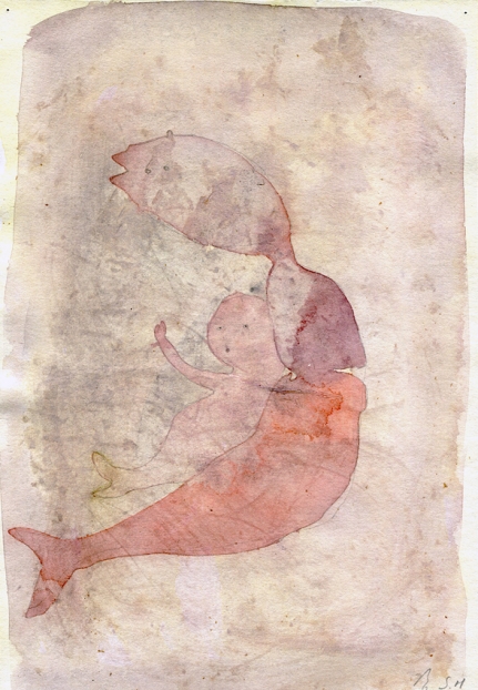untitled, 2000; Aquarell, Bleistift auf Papier / watercolor, pencil on paper, 25,6 x 17,3 cm