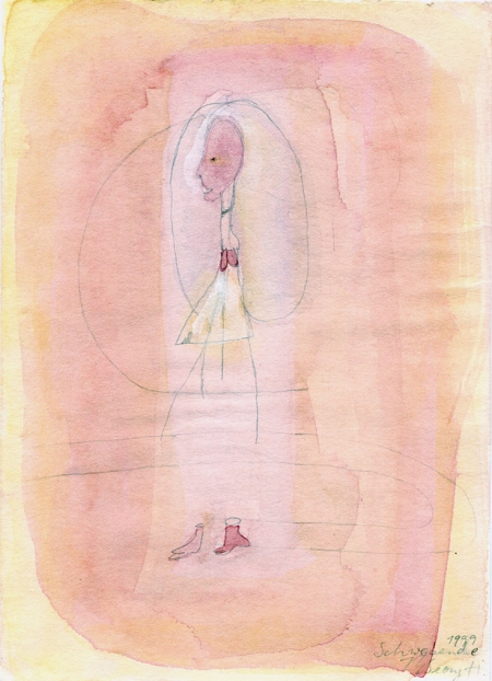 untitled, 1999; Aquarell, Bleistift auf Papier / watercolor, pencil on paper, 25,6 x 17,3 cm