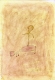 untitled, 1999; Aquarell, Grüner Tee, Bleistift, Papier / watercolor, green tea, pencil, paper, 25,6 x 17,3 cm