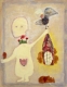 untitled, 2009, Acryl, Wachs auf Nessel / acrylic, wax on canvas, 90 x 70 cm