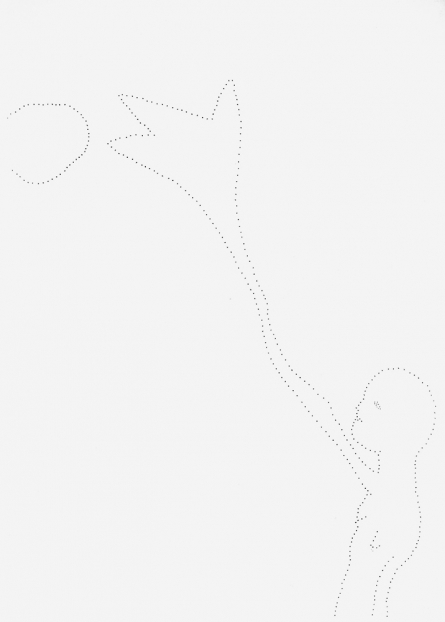 untitled, 1994; Papier, Perforierung mit Nadel / paper, perforated with needle, 29,4 x 21 cm
