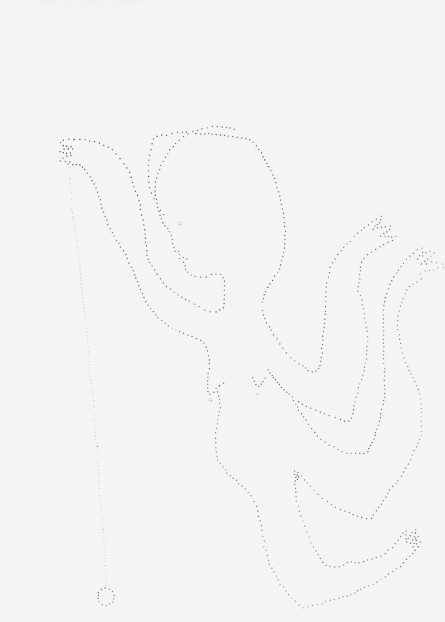 untitled, 1994; Papier, Perforierung mit Nadel / paper, perforated with needle, 29,4 x 21 cm