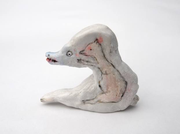 untitled, 2013; Ton, Papier, Wachs, Acryl / paper-clay, wax, acrylic, 7,5 cm
