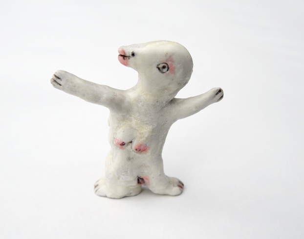 untitled, 2013; Ton, Papier, Wachs, Acryl / paper-clay, wax, acrylic, 7,5 cm