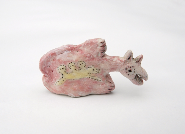 untitled, 2013; Ton, Papier, Wachs / paper-clay, wax, 8 cm