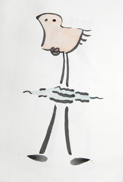 untitled, 2004; Tusche, Aquarell auf Papier / indian ink, watercolor on paper, 29,7 x 21 cm