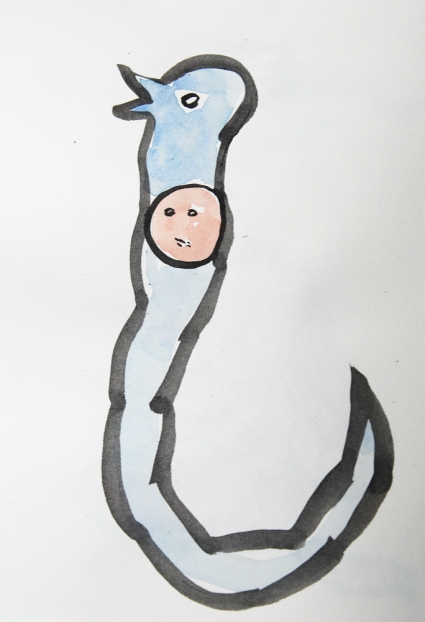 untitled, 2004; Tusche, Aquarell auf Papier / indian ink, watercolor on paper, 29,7 x 21 cm