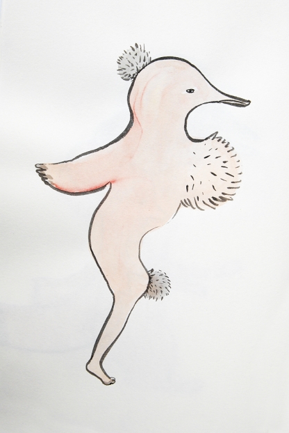 untitled, 2004; Tusche, Aquarell auf Papier / indian ink, watercolor on paper, 29,7 x 21 cm