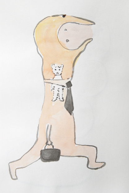 untitled, 2004; Tusche, Aquarell auf Papier / indian ink, watercolor on paper, 29,7 x 21 cm