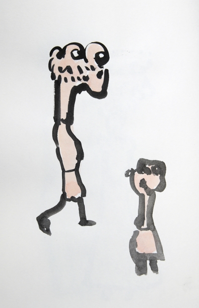 untitled, 2004; Tusche, Aquarell auf Papier / indian ink, watercolor on paper, 29,7 x 21 cm