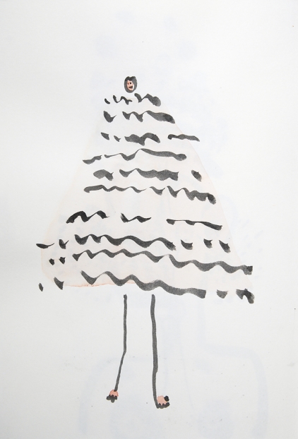 untitled, 2004; Tusche, Aquarell auf Papier / indian ink, watercolor on paper, 29,7 x 21 cm