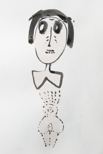 untitled, 2004; Tusche, Aquarell auf Papier / indian ink, watercolor on paper, 29,7 x 21 cm
