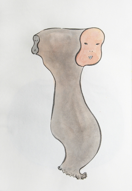 untitled, 2004; Tusche, Aquarell auf Papier / indian ink, watercolor on paper, 29,7 x 21 cm