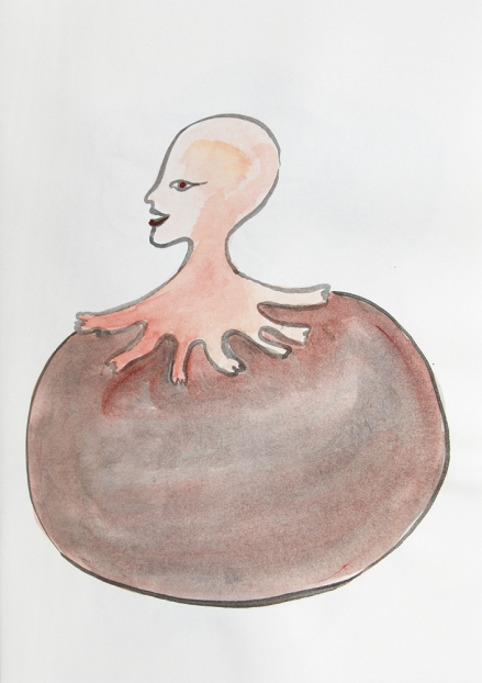 untitled, 2004; Tusche, Aquarell auf Papier / indian ink, watercolor on paper, 29,7 x 21 cm
