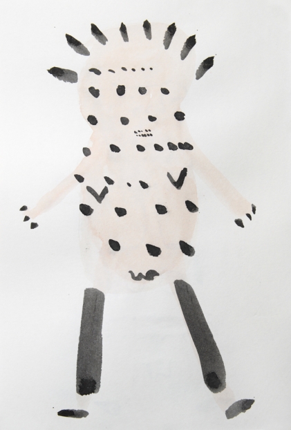 untitled, 2004; Tusche, Aquarell auf Papier / indian ink, watercolor on paper, 29,7 x 21 cm