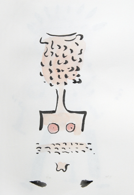 untitled, 2004; Tusche, Aquarell auf Papier / indian ink, watercolor on paper, 29,7 x 21 cm