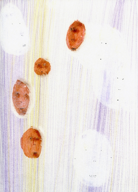 untitled, 2005; Papier, Bleistift, Mischtechnik / paper, pencil, mixed media, 35,5 x 26,6 cm