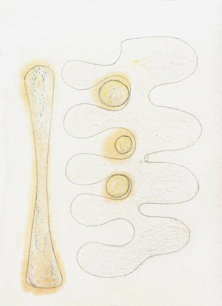 untitled, 2004; Papier, Bleistift, Mischtechnik / paper, pencil, mixed media, 35,5 x 26,6 cm