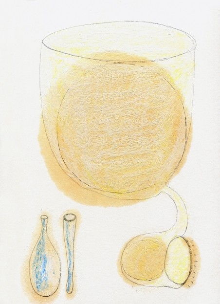untitled, 2004; Papier, Bleistift, Mischtechnik / paper, pencil, mixed media, 35,5 x 26,6 cm