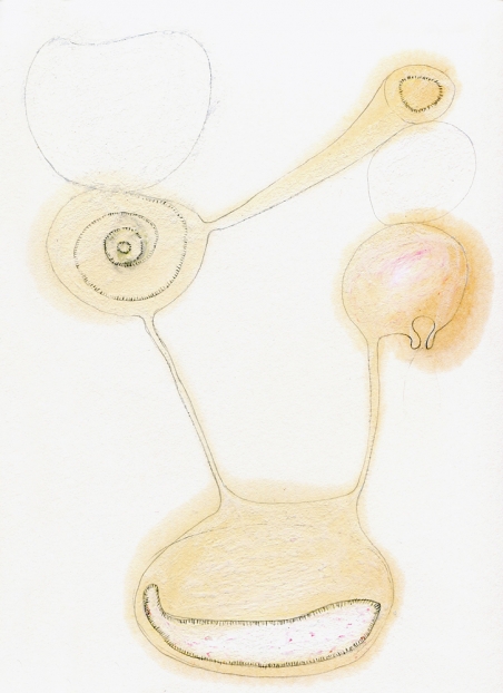 untitled, 2004; Papier, Bleistift, Mischtechnik / paper, pencil, mixed media, 35,5 x 26,6 cm