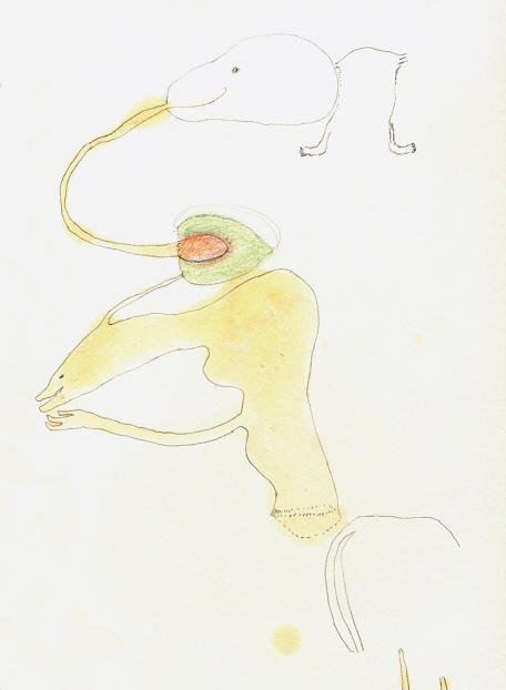 untitled, 2010; Papier, Bleistift, Mischtechnik / paper, pencil, mixed media, 35,5 x 26,6 cm